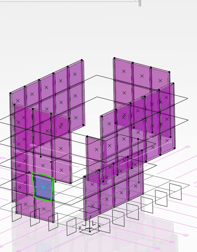 3D render of a panelized facade with one panel highlighted